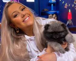 She adopted a dog in June 2020 who also appeared in her videos.